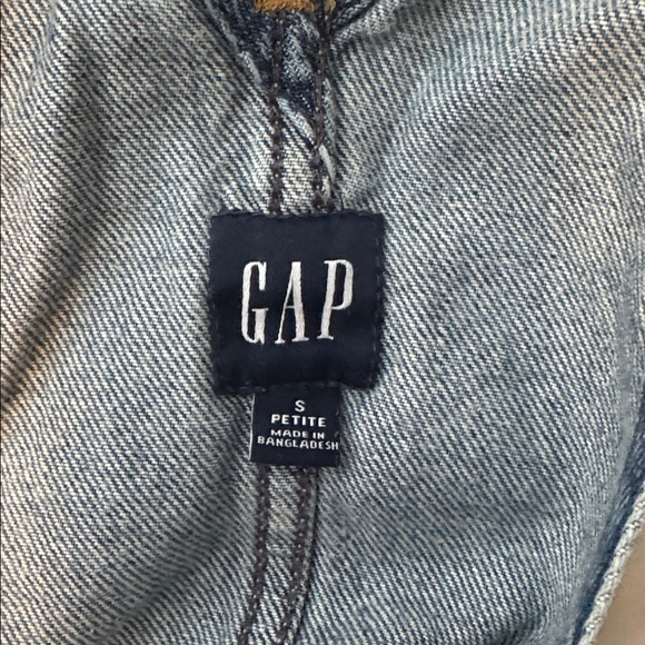 Blue Denim Overalls GAP barrel-Small petite - Picture 3 of 3